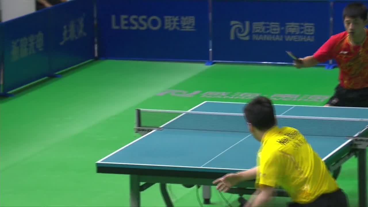 张继科vs郝帅 20160715 中国乒乓球队奥运热身赛男队