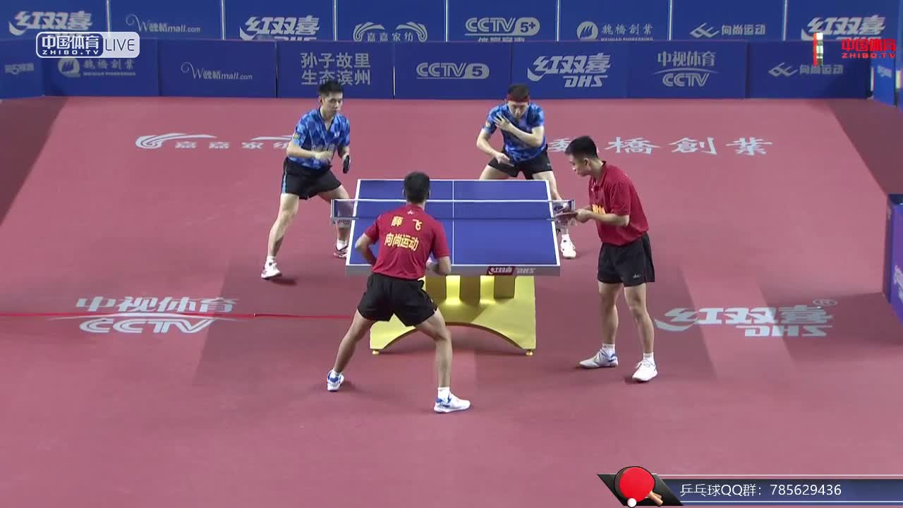 中国男子乒超联赛 薛飞/夏易正VS张煜东/孔令轩