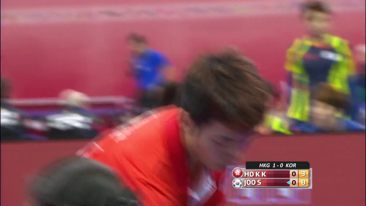 2016马来西亚世乒赛男团小组赛 中国香港vs韩国