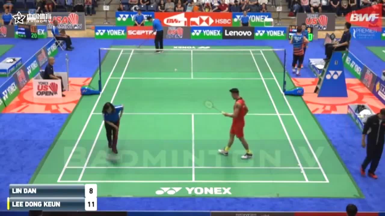 林丹 vs 李东根   2018美国公开赛