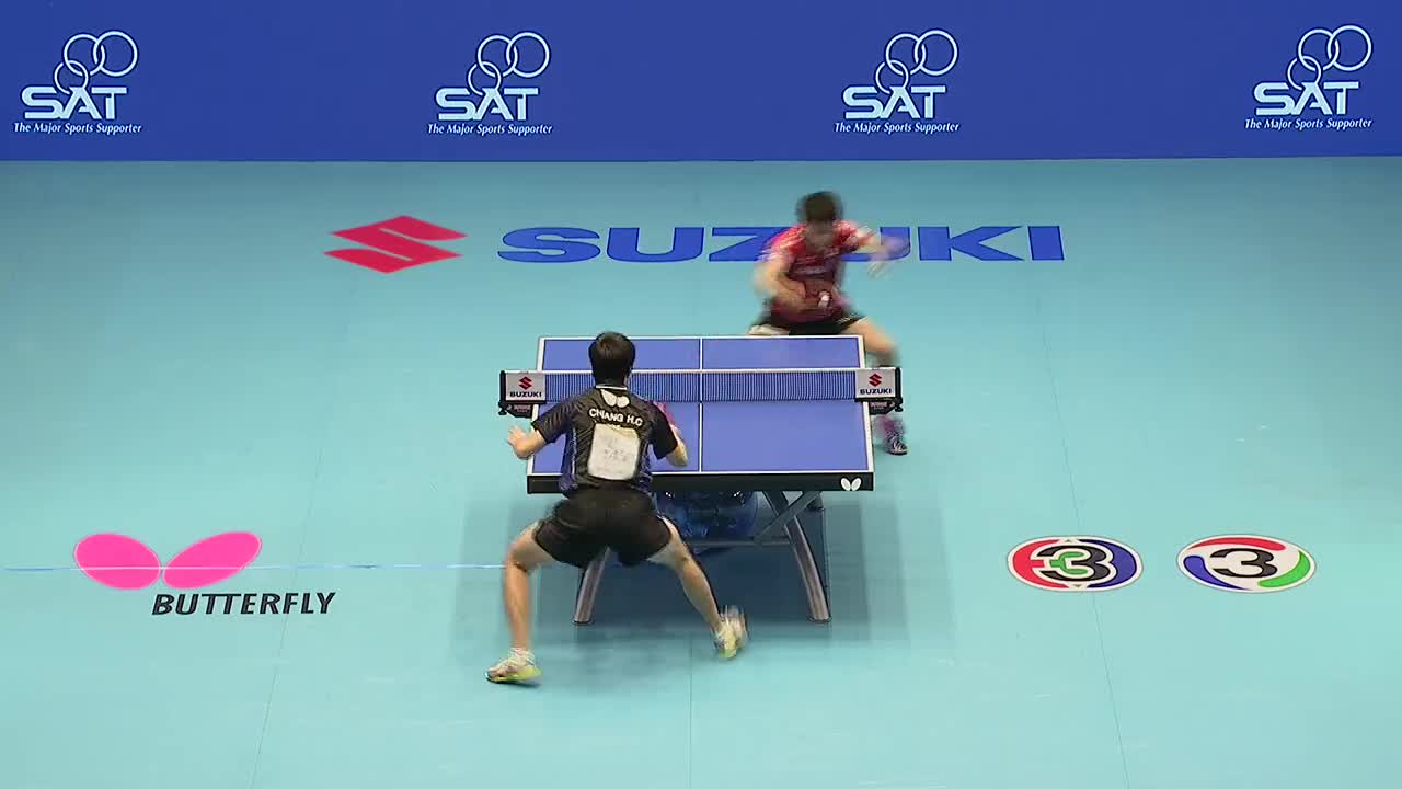 2015乒乓球亚锦赛 男团半决赛 中国台北VS日本