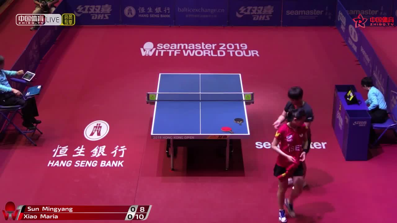 孙铭阳 CHN vs 肖遥茜 ESP 2019香港公开赛 女单资格赛第二轮