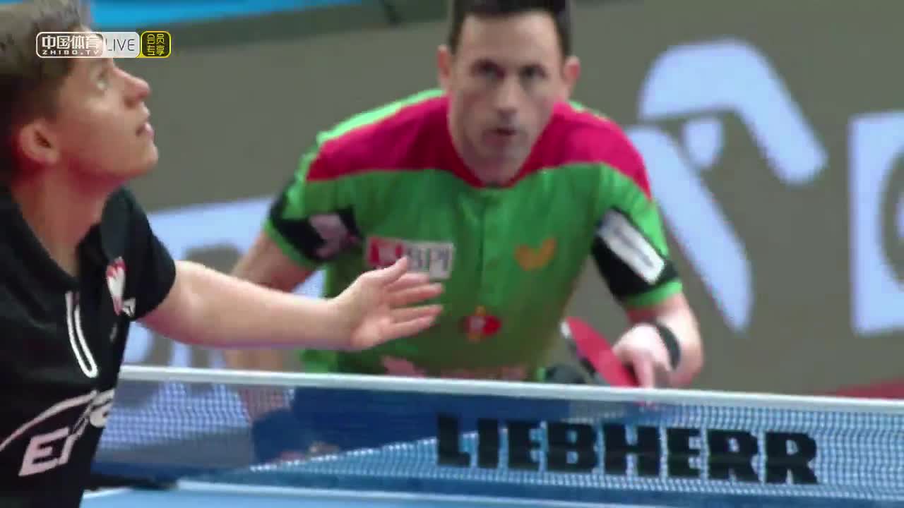 阿波罗尼亚/蒙泰罗 VS 库比克/库尔茨基 2020欧洲乒乓球锦标赛 男双1/8决赛　