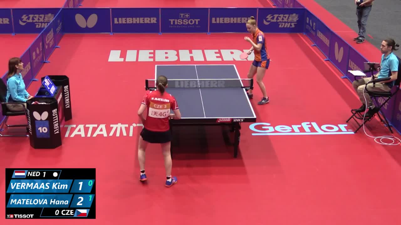 荷兰vs捷克 2018世乒赛女团小组赛