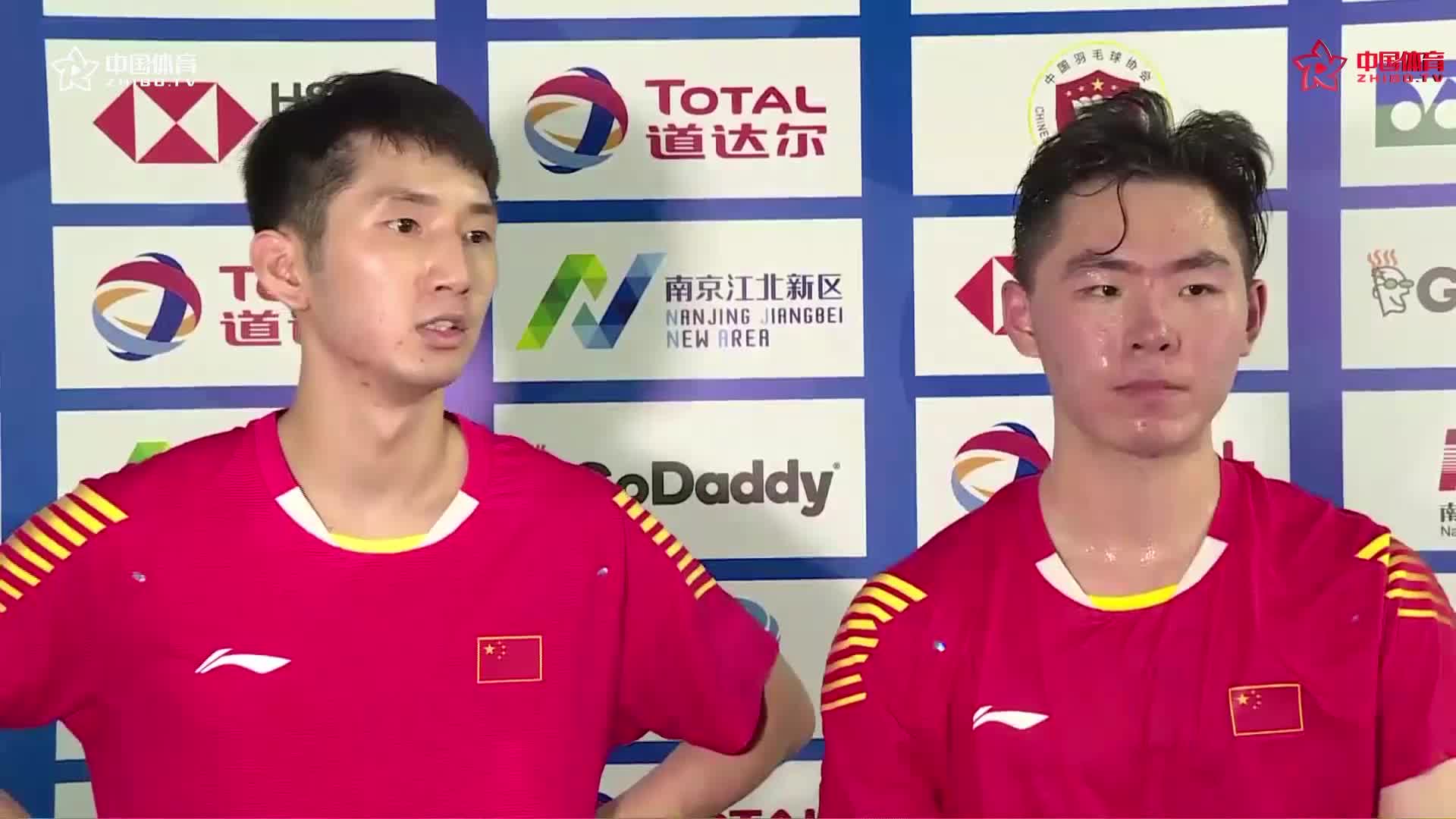 赛后 | 韩呈恺/周昊东：对抗世界排名第一的选手提升信心 表现打85分
