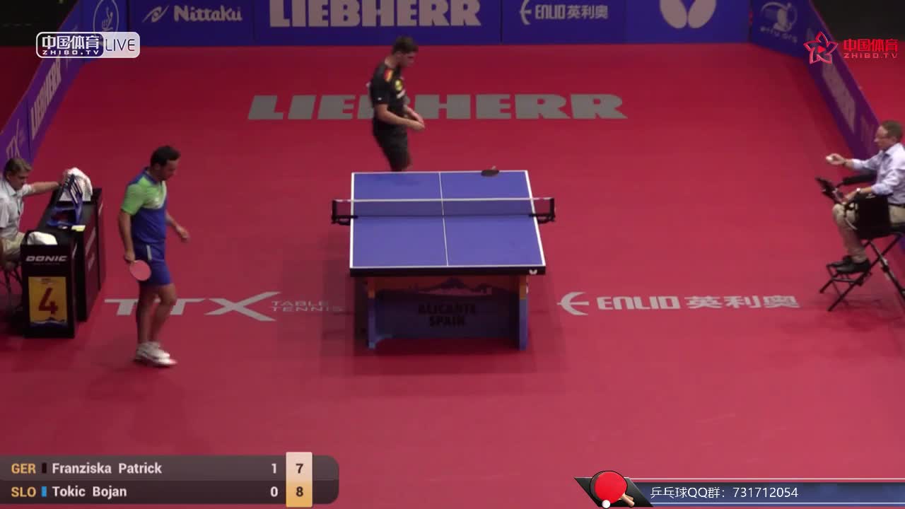 弗朗西斯卡 GER vs 托奇克 SLO 欧洲乒乓球锦标赛 男单1/16决赛