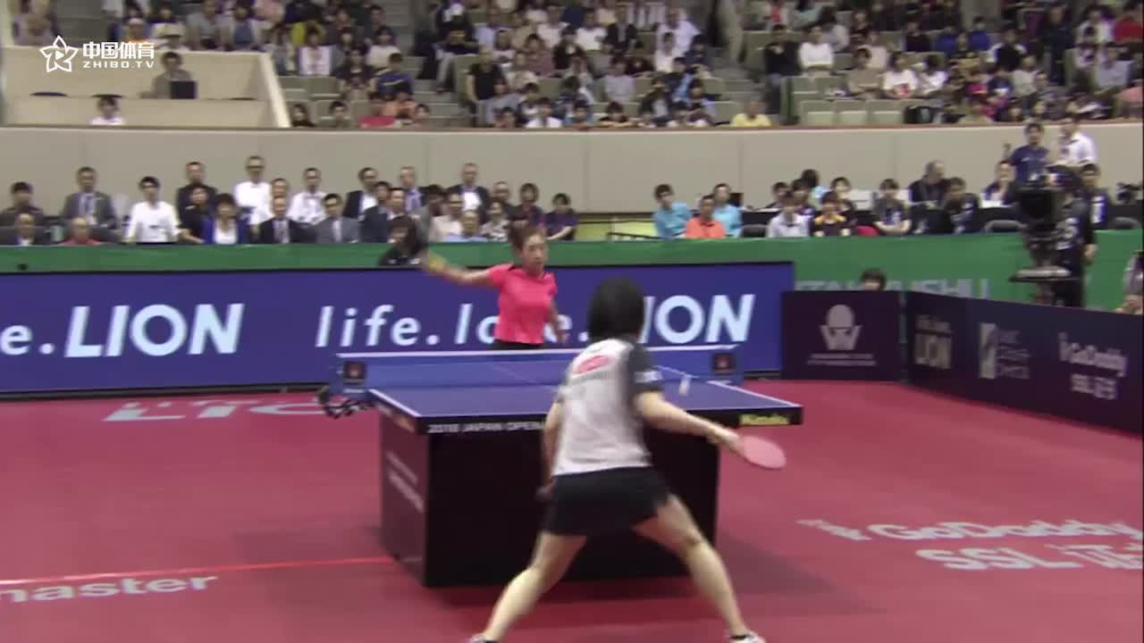 战报 | 刘诗雯4-0平野美宇 日本公开赛女单1/4决赛