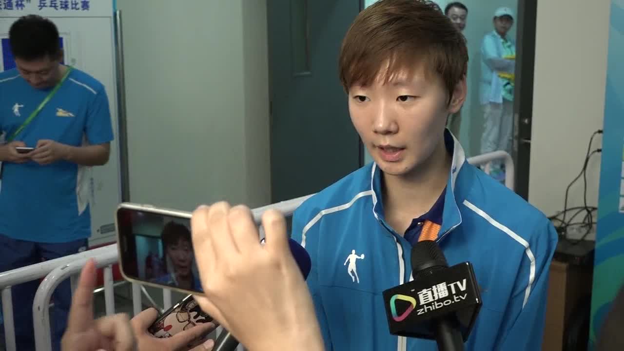 王曼昱赛后专访 全运会女团决赛