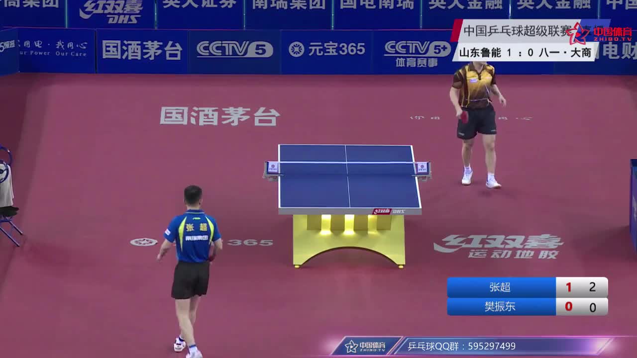 乒超：樊振东vs张超