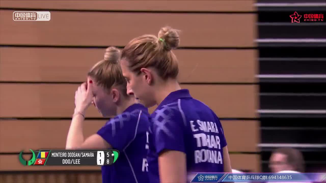 中国香港 vs 罗马尼亚 2018乒乓球团体世界杯女团1/4决赛