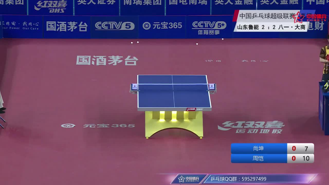 乒超：周恺 vs 尚坤