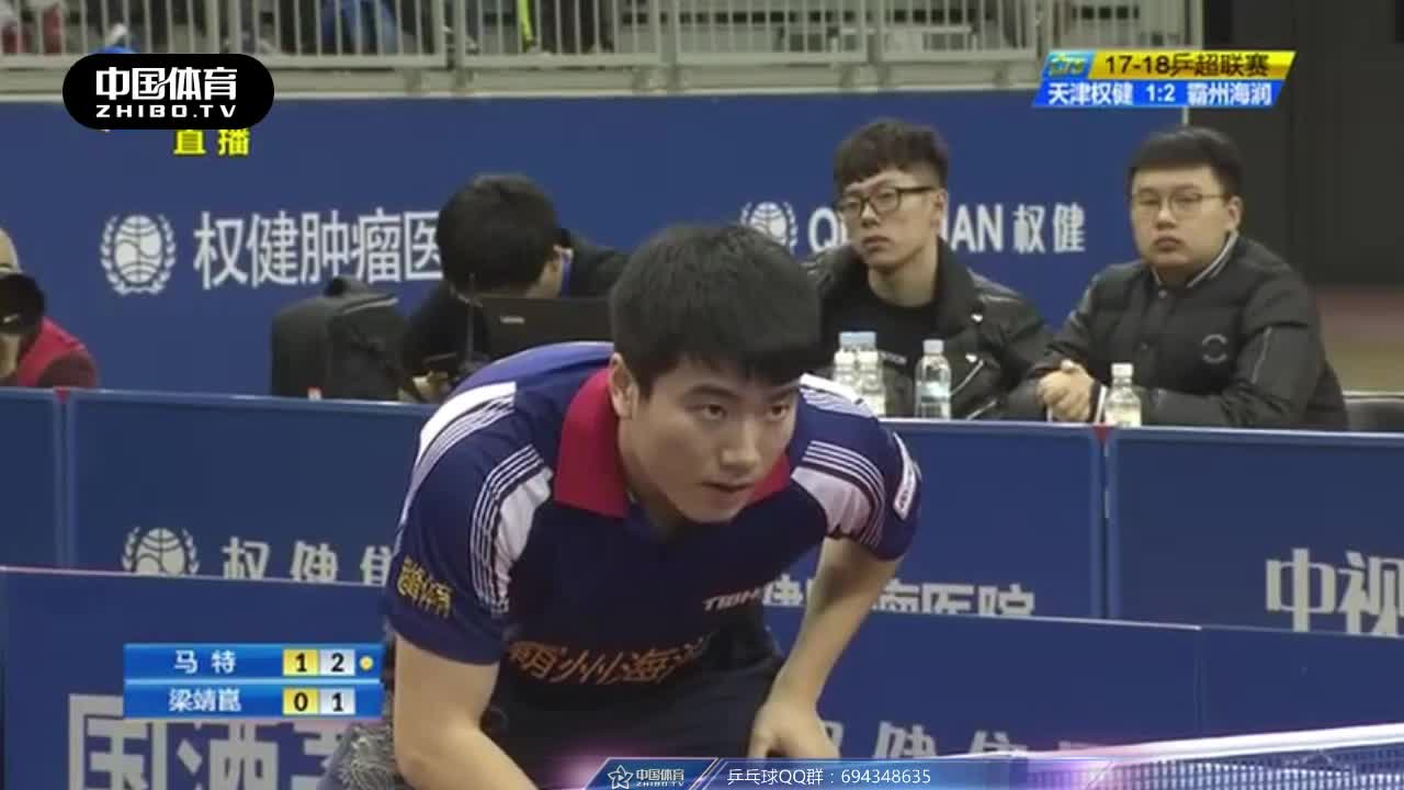 乒超：马特vs梁靖崑