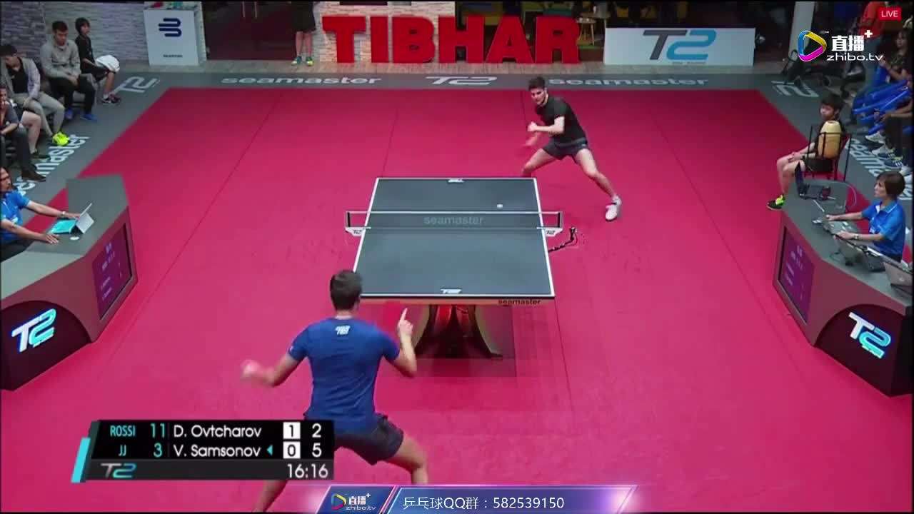 T2亚太乒乓球联赛第五轮 奥恰洛夫vs萨姆索诺夫