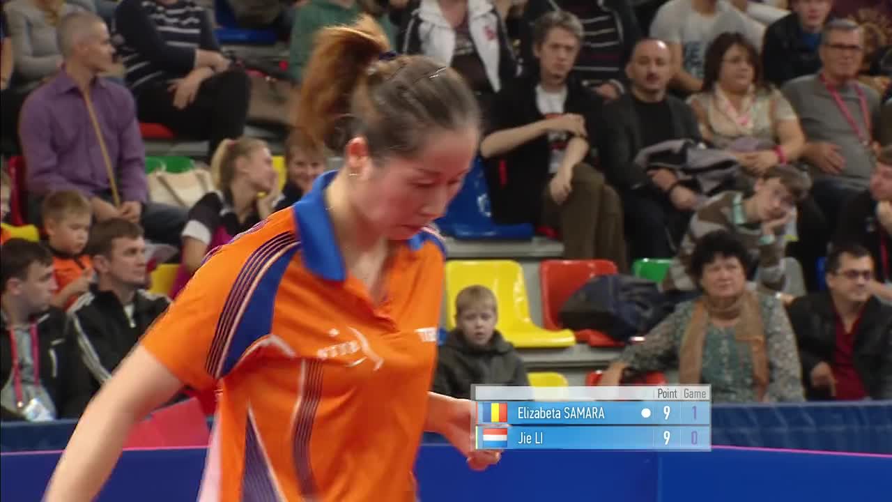萨马拉vs李洁 20151004 乒乓球欧锦赛 女单决赛