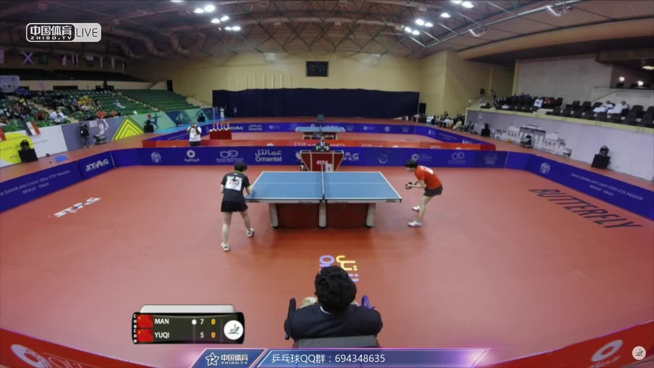 李雨琪 vs 蒯曼 阿曼青少年公开赛少年组女子决赛