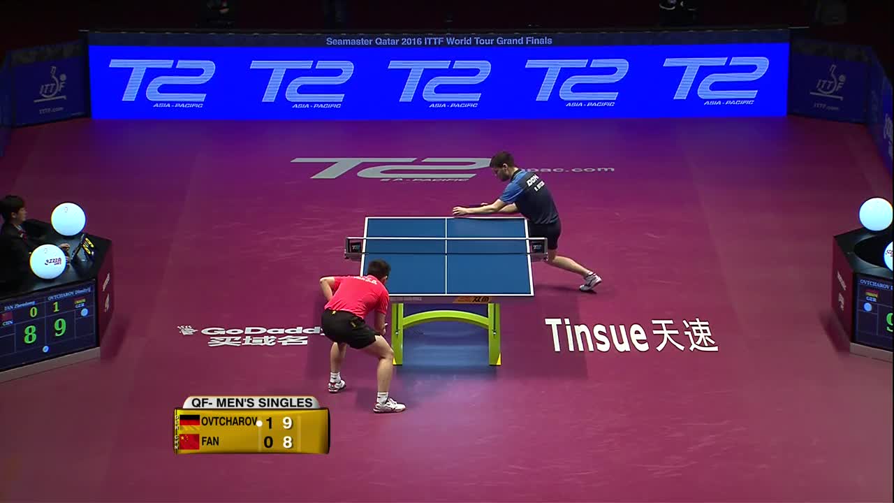 樊振东vs奥恰诺夫 20161210 国际乒联巡回赛总决赛男单QF