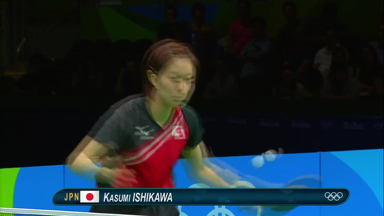 里约奥运会乒乓球女团铜牌赛 新加坡vs日本