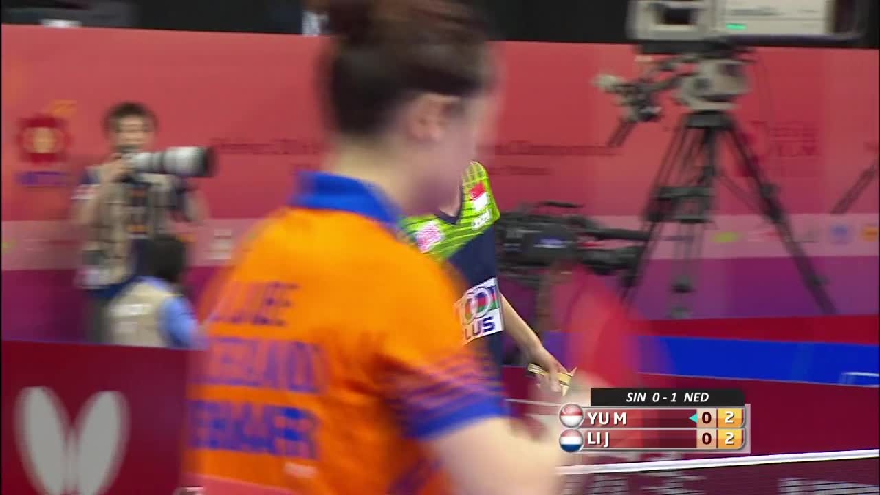 2016马来西亚世乒赛女团小组赛 新加坡vs荷兰