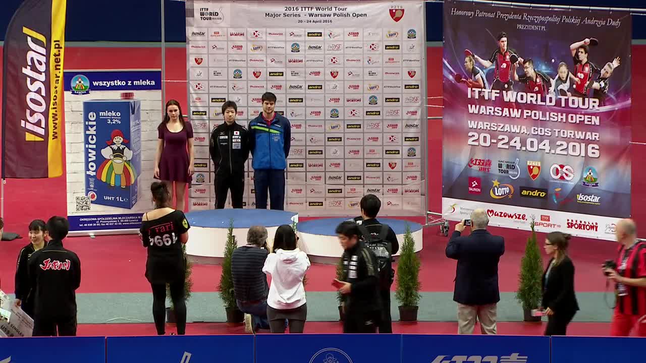 20160424 国际乒联巡回赛波兰站颁奖典礼
