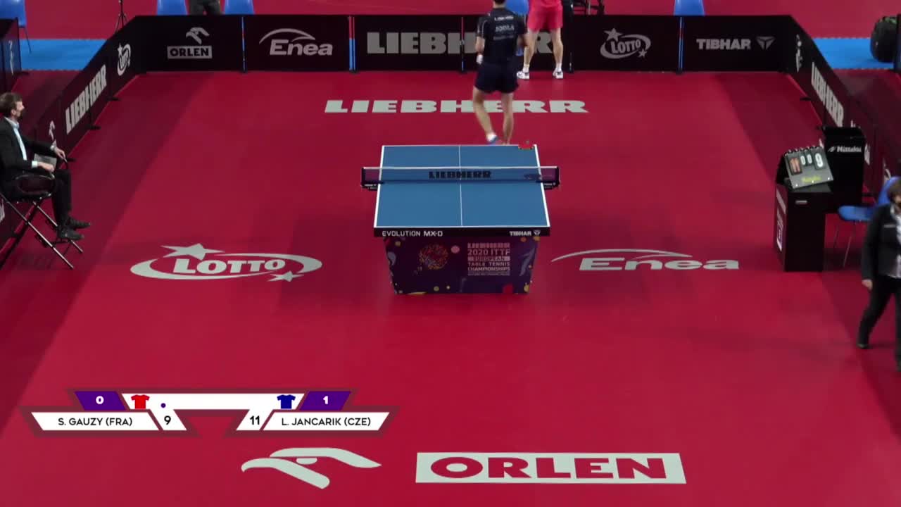 2020欧洲乒乓球锦标赛 男单1/16决赛　西蒙-高茨 VS 卢博米尔
