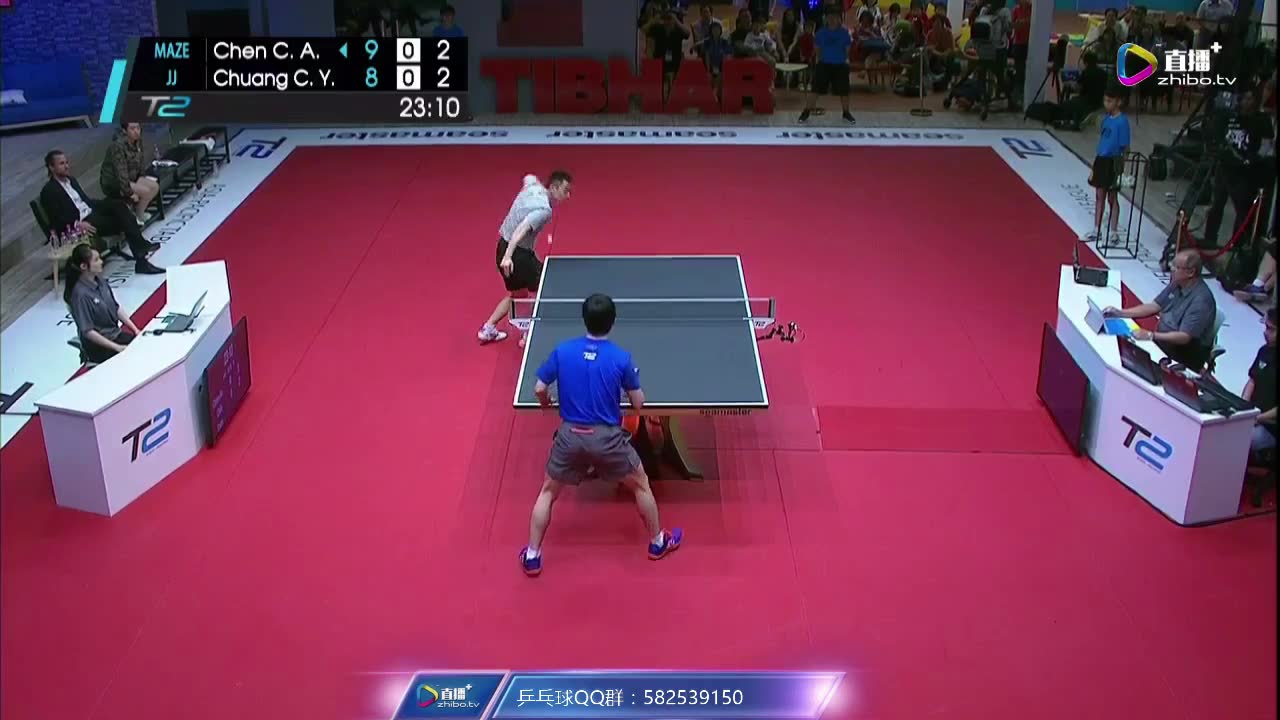 T2亚太乒乓球联赛DAY1：庄智渊vs陈建安