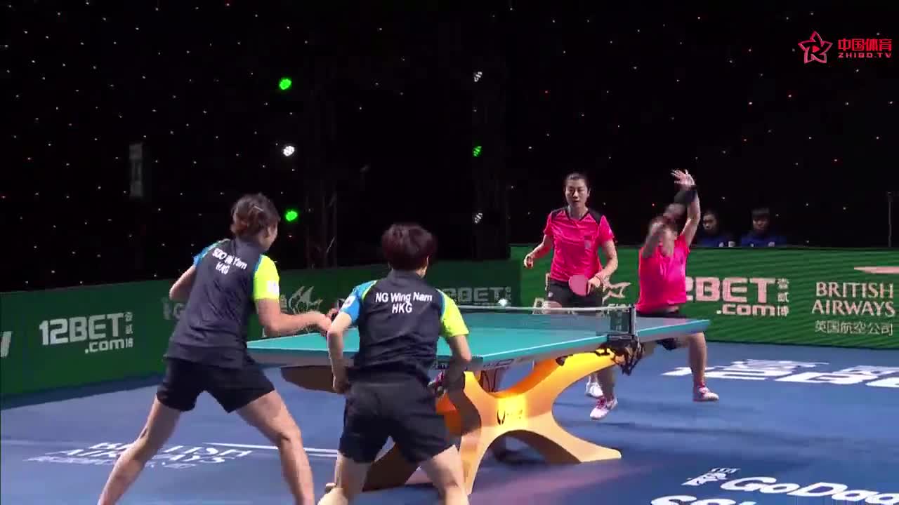 中国vs中国香港 (无解说）2018乒乓球团体世界杯女团半决赛