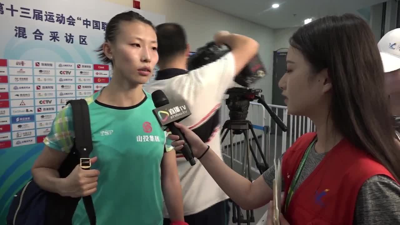 直播TV艾菲采访武杨 全运会乒乓球女单首轮