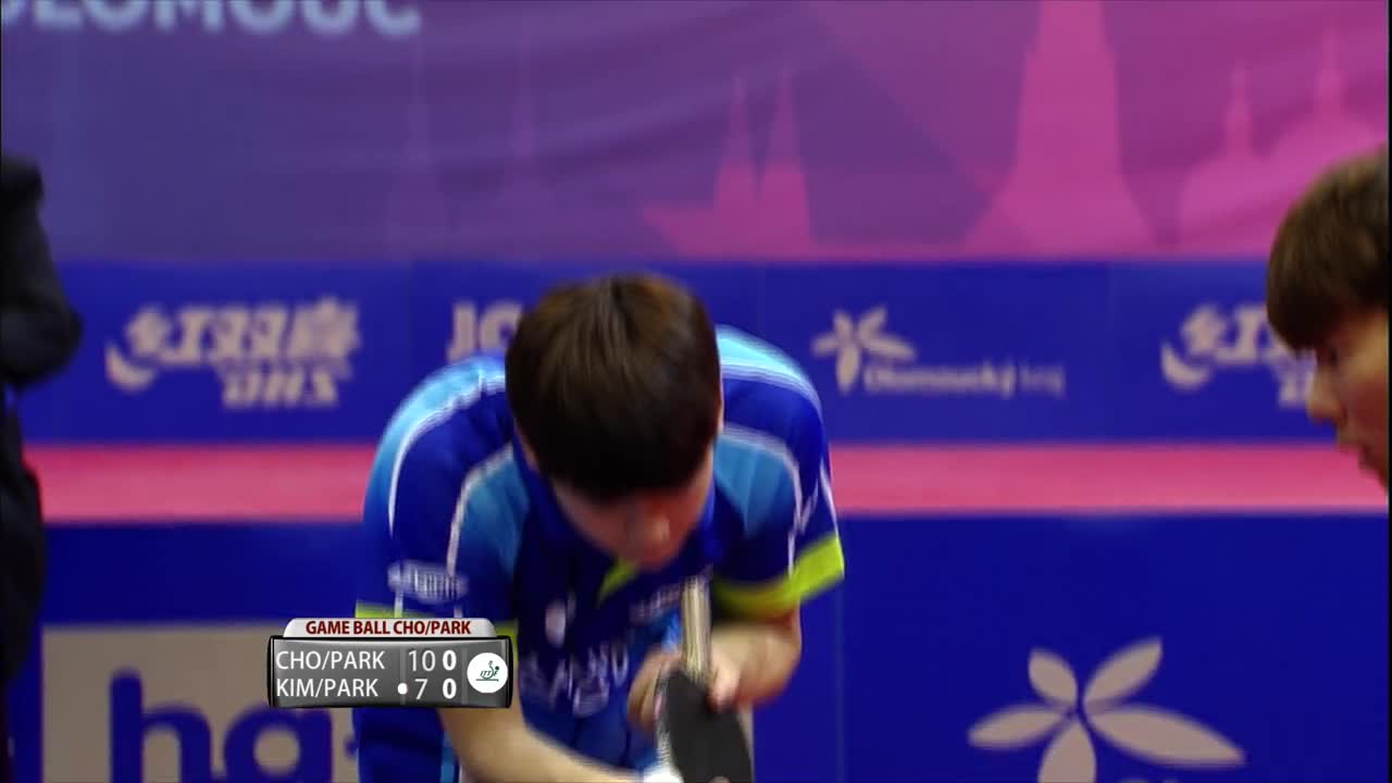 赵彦来 朴靖宇vs金敏赫 朴光赫 20160904 国际乒联巡回赛捷克站男双决赛