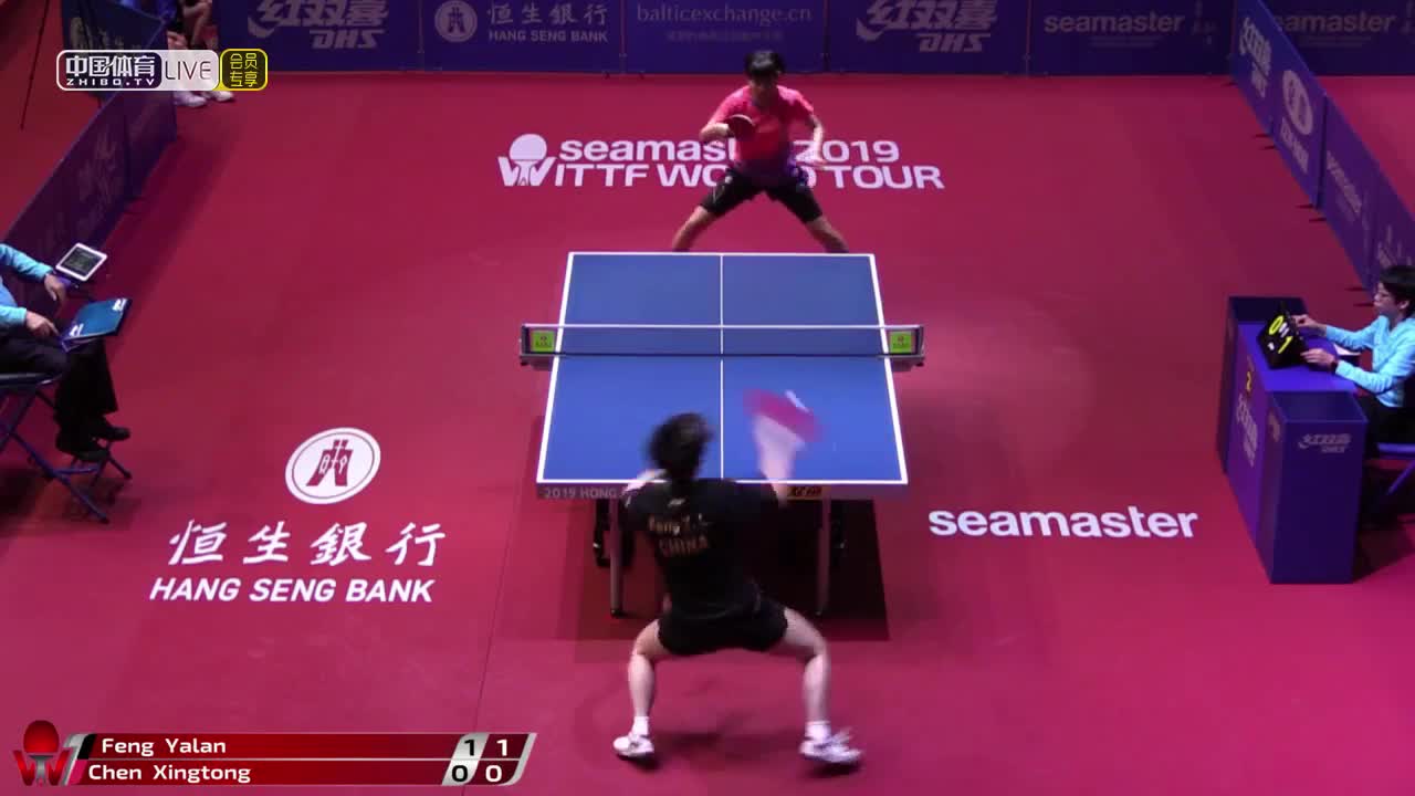 冯亚兰 CHN vs 陈幸同 CHN  2019香港公开赛女单正赛第一轮