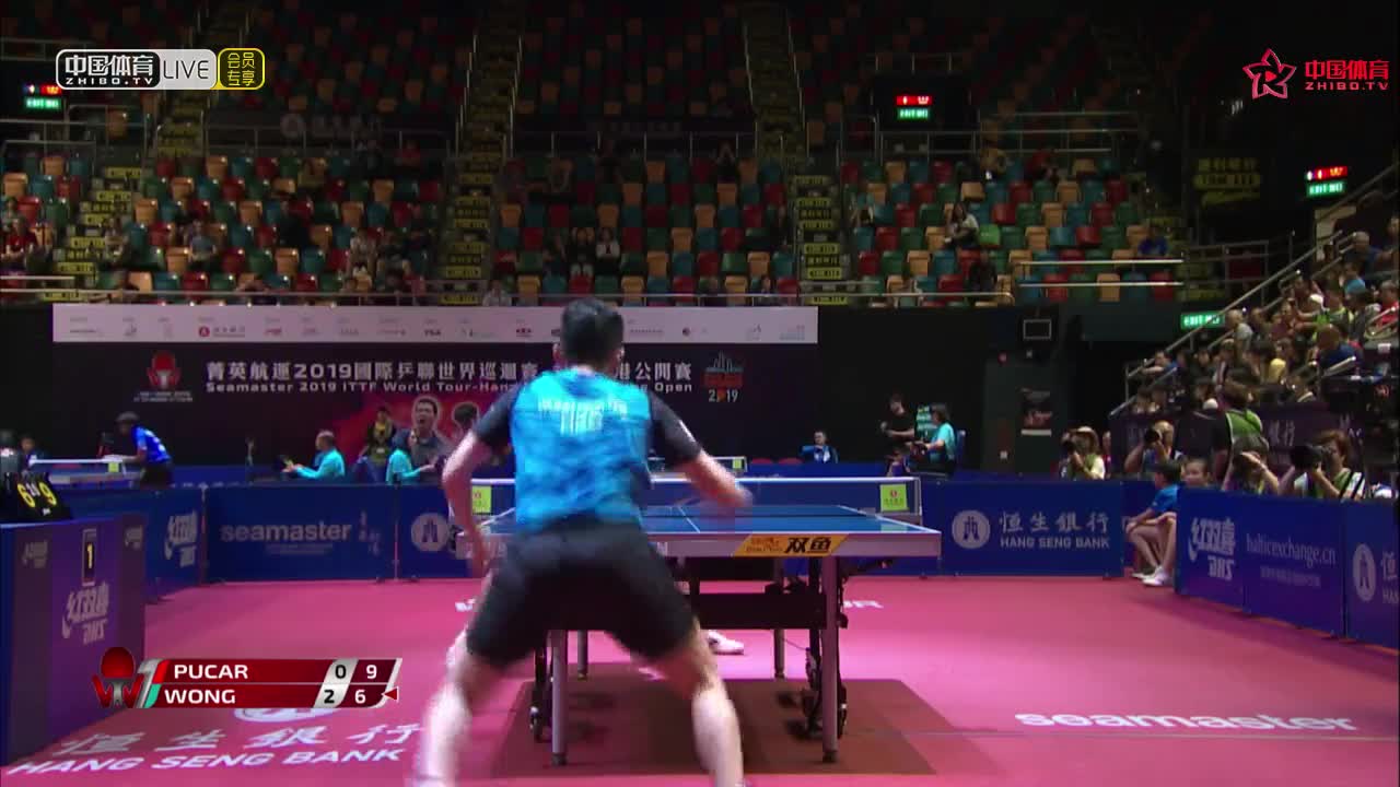 普卡尔 CRO vs 黄镇廷 HKG  2019香港公开赛男单正赛第一轮