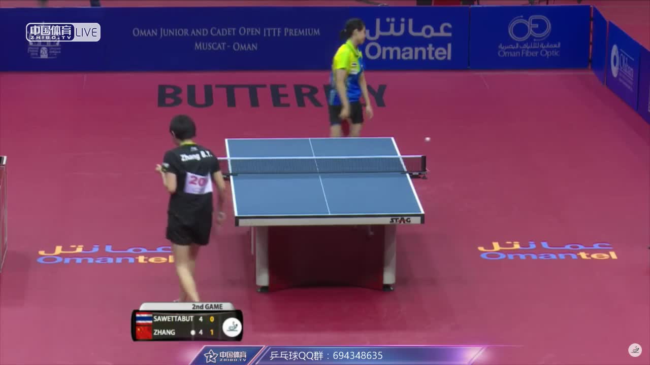 张缤月 vs sawettabu 阿曼青少年公开赛青年组女子决赛