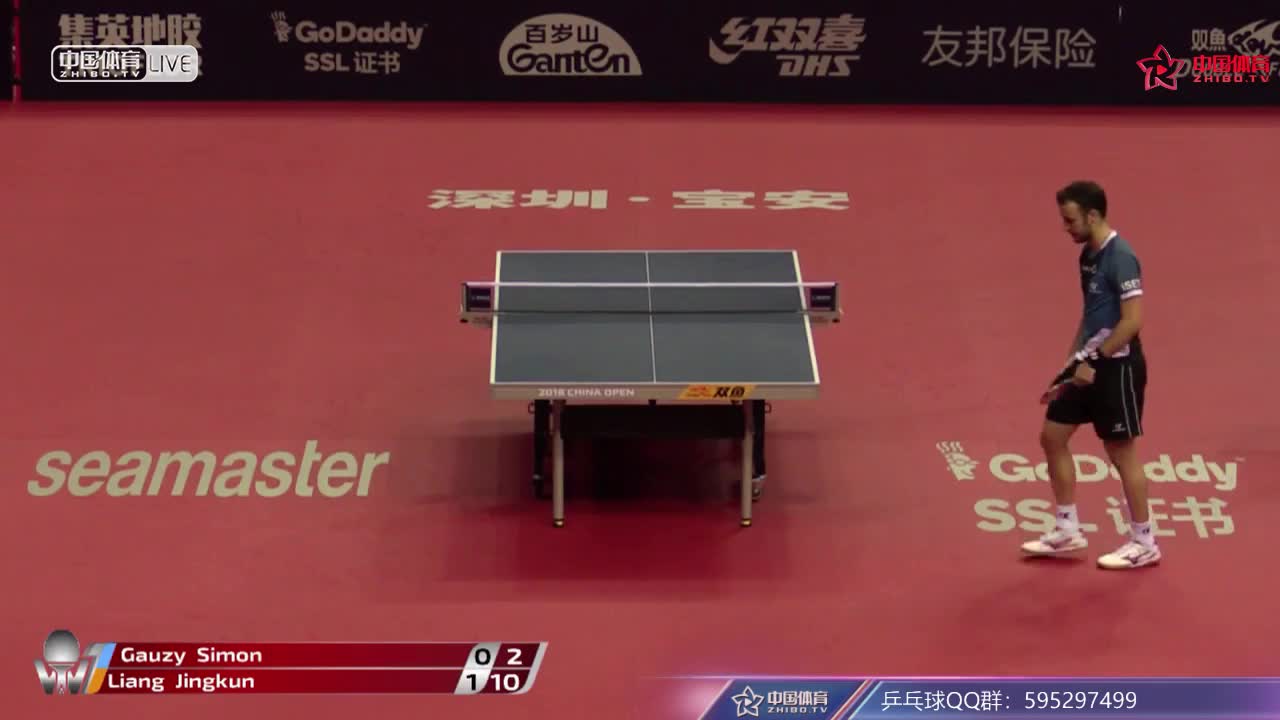 梁靖崑 CHN vs 西蒙高茨 FRA 中国公开赛 男单第一轮