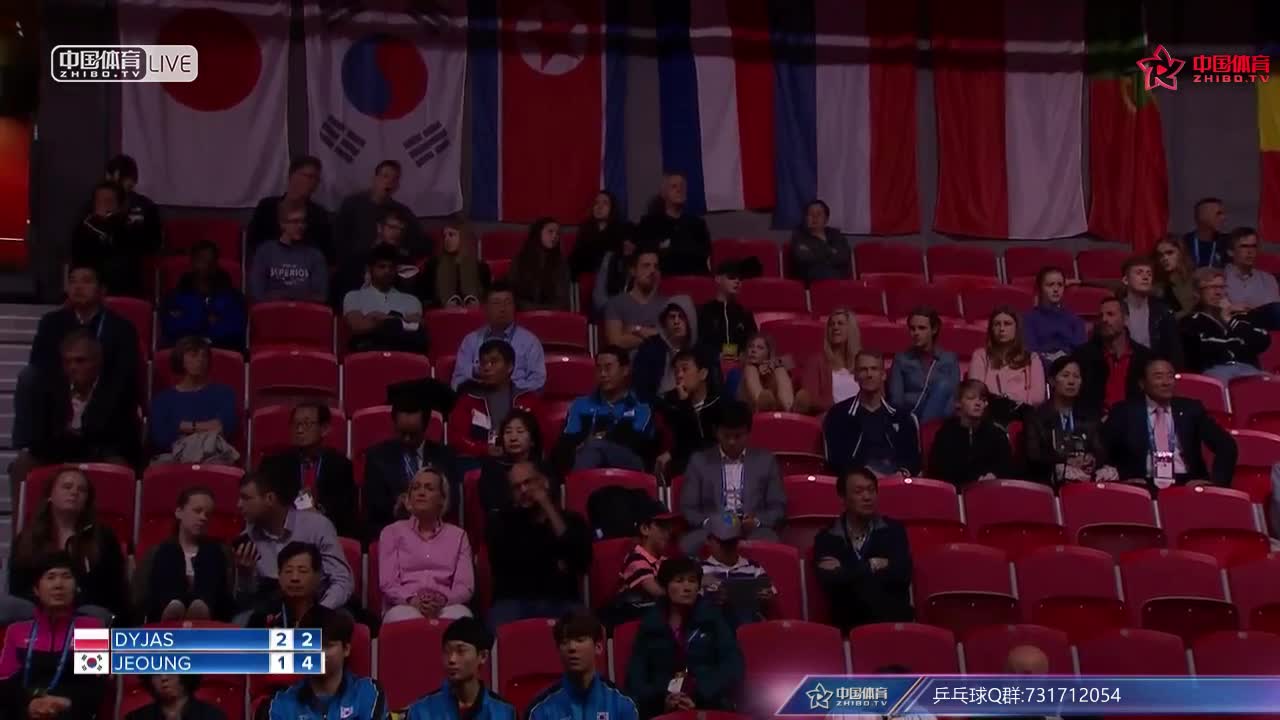 韩国vs波兰 2018世乒赛男团小组赛