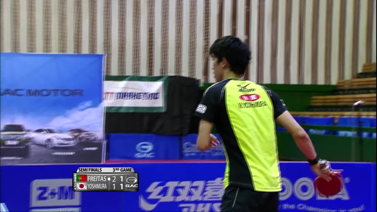 弗雷塔斯vs吉村真晴 20150830 乒乓球捷克公开赛男单半决赛