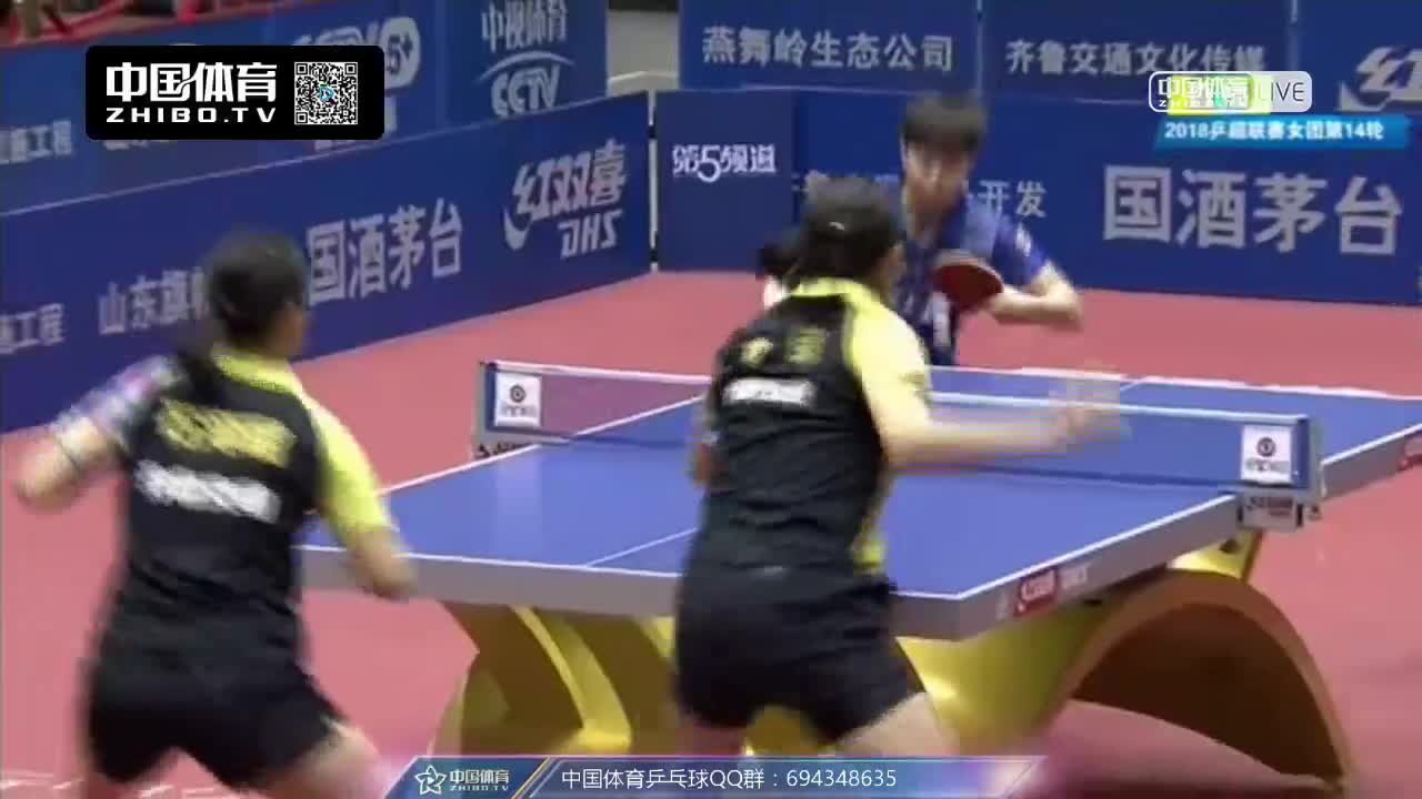 石洵瑶/文佳vs刘铭/王姝