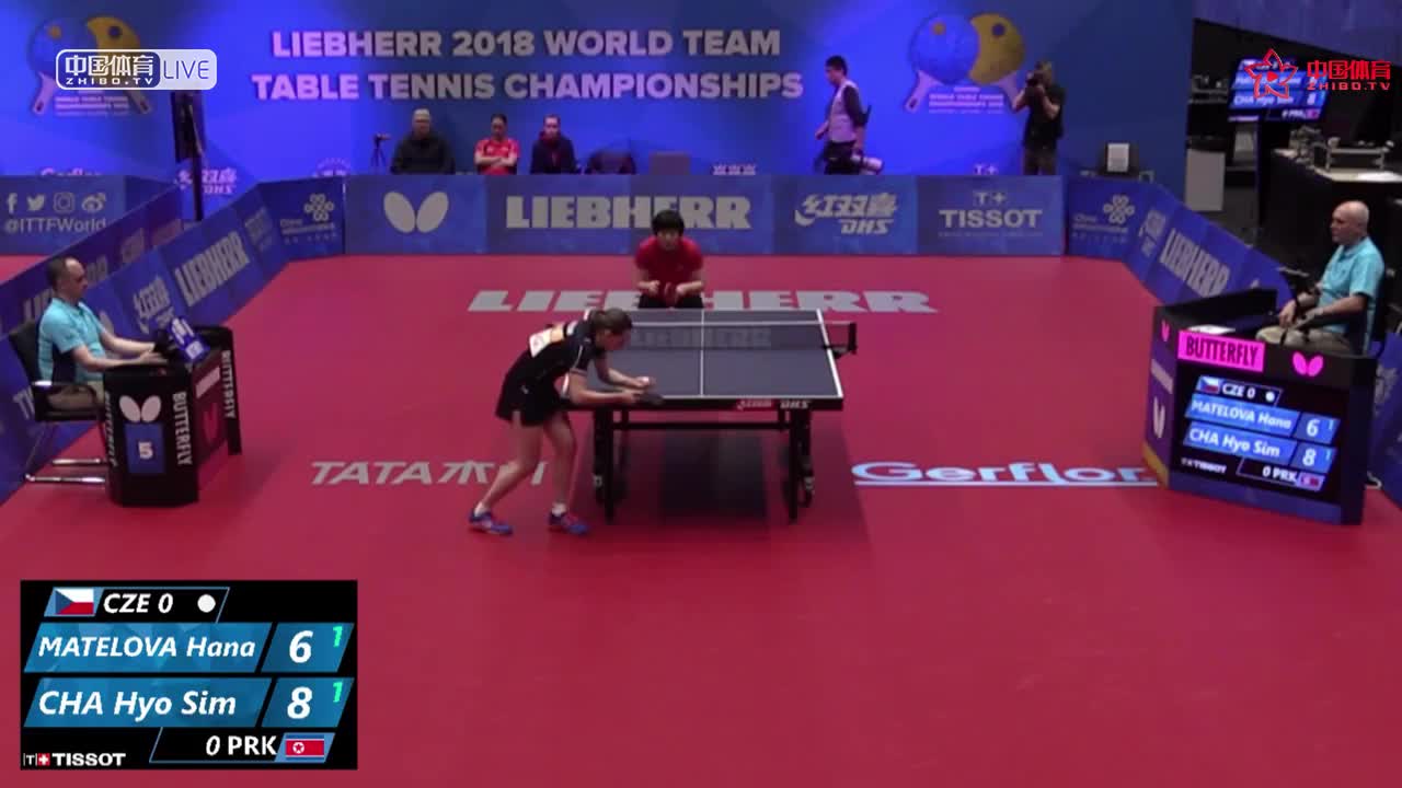 朝鲜vs捷克 2018世乒赛女团小组赛