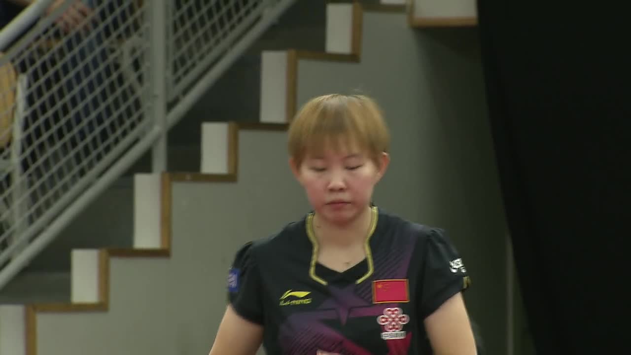 朱雨玲VS于芙 20151114 瑞典乒乓球公开赛8强 女单