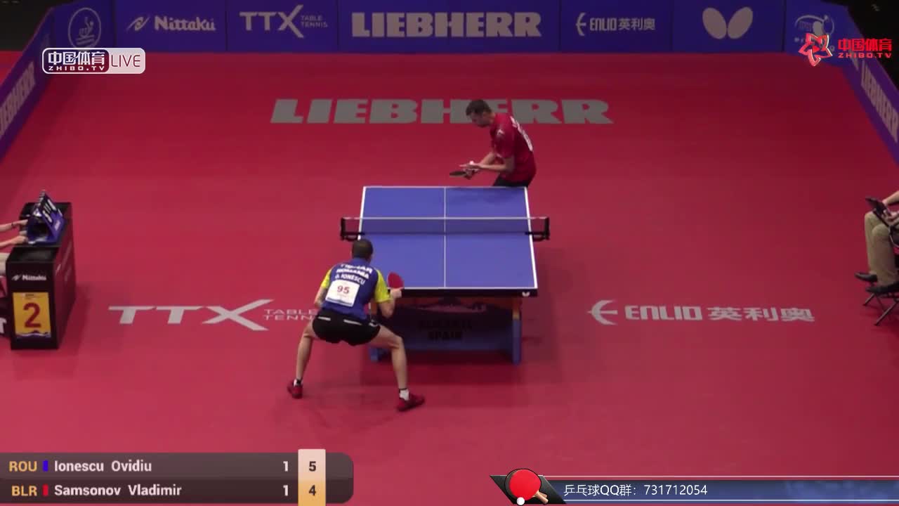 萨姆索诺夫 BLR vs 伊欧内斯库 ROU 欧洲乒乓球锦标赛男单1/4决赛
