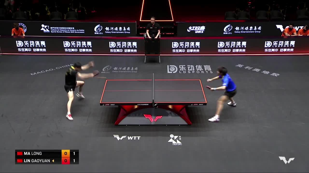 马龙 vs 林高远 WTT澳门国际乒乓球赛 ：男单四强赛