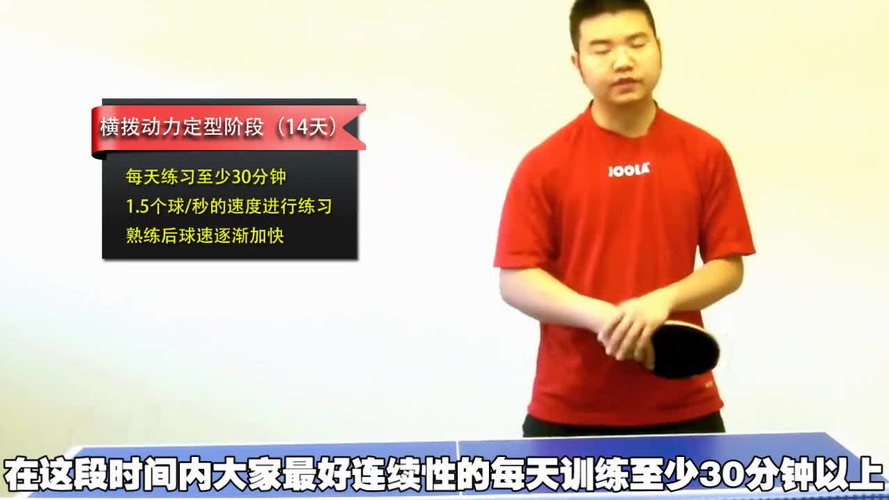 《从零开始学乒乓》横拍篇54动力定型让你的动作更稳固
