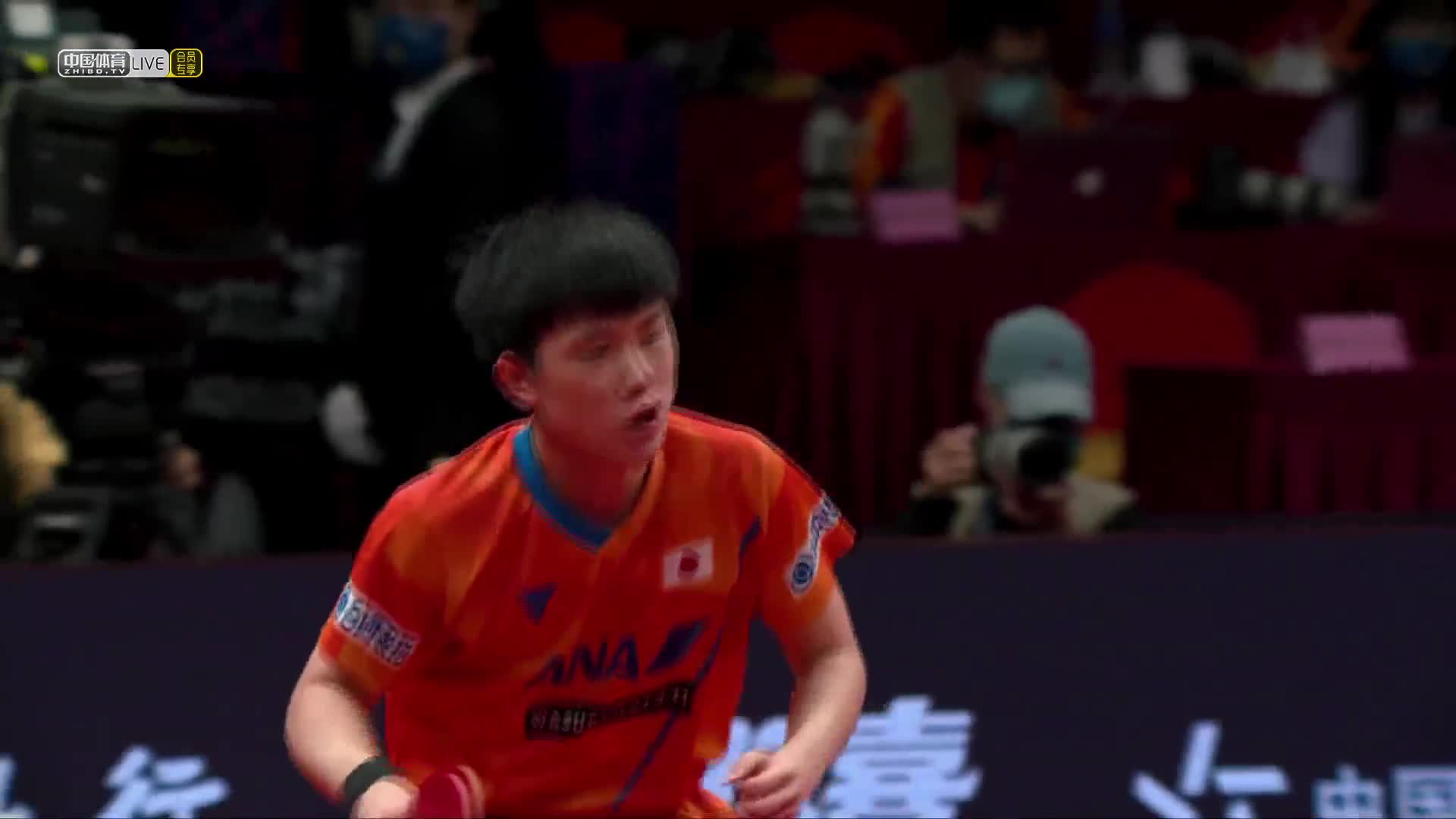 张禹珍 vs 张本智和 2020国际乒联年终总决赛男单1/8决赛