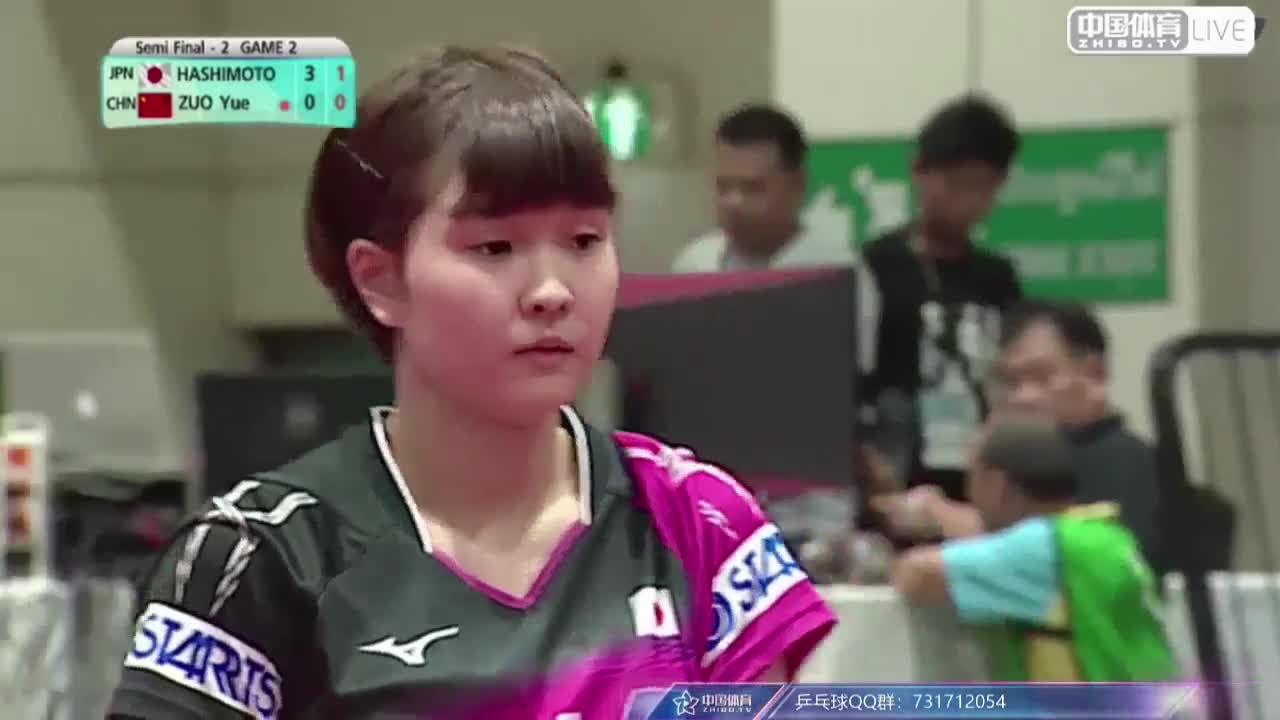 左玥 VS 桥本帆乃香 泰国挑战赛女单半决赛