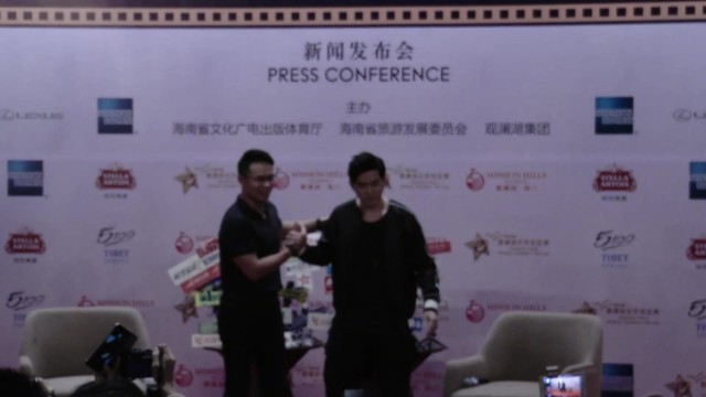 观澜湖明星赛周杰伦新闻发布会