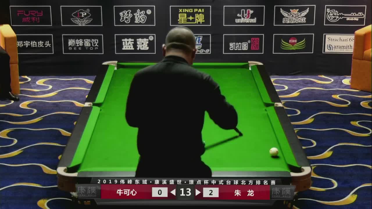 牛可心 vs 朱龙 2019中式台球北方排名赛第六站