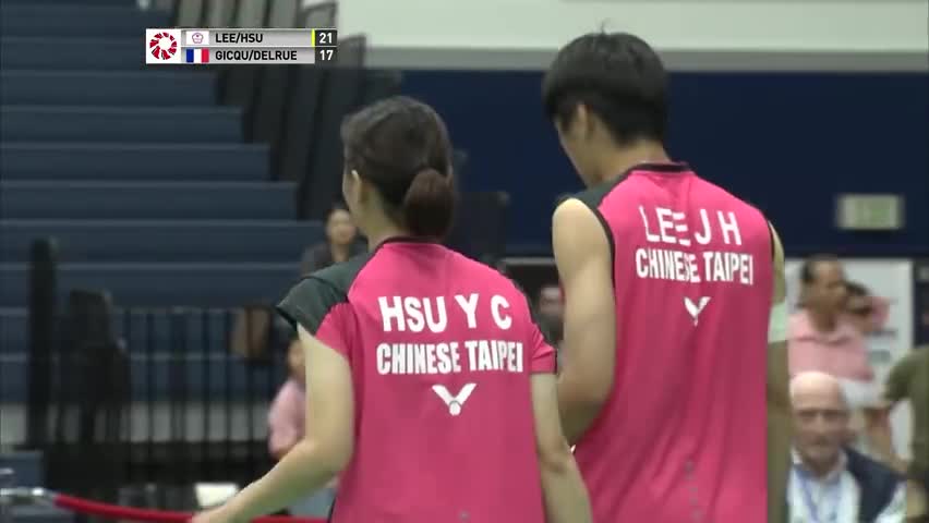 经典回顾：2019美国羽毛球公开赛混双决赛  吉凯尔/德尔吕VS李哲辉/许雅晴
