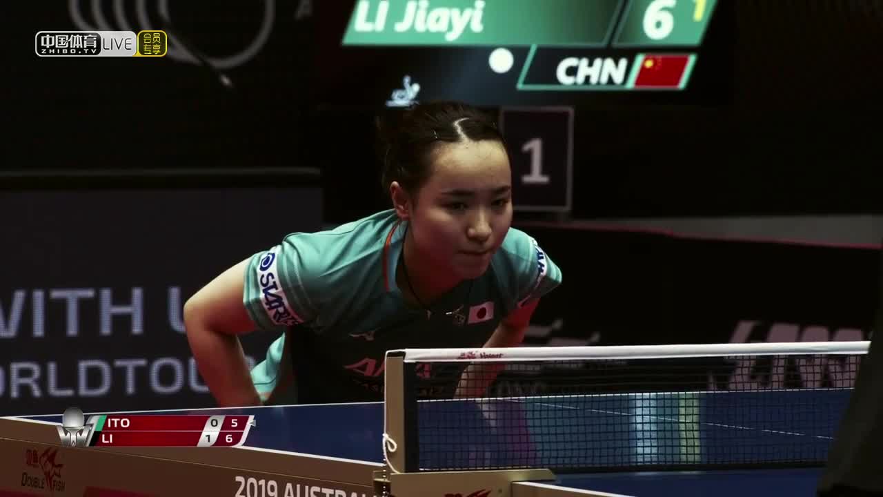 伊藤美诚  vs 李佳燚 2019澳大利亚公开赛 女单1/4决赛