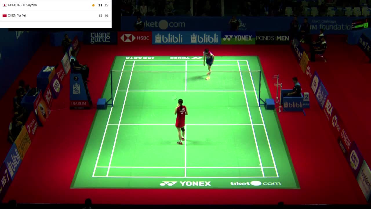 印尼赛 | 陈雨菲21-18高桥沙也加 双方战成1-1
