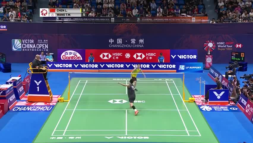 经典回顾：2019中国公开赛男单八分之一决赛，谌龙VS王子维
