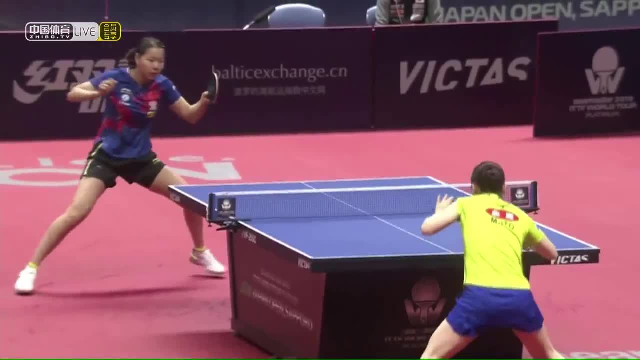 伊藤美诚 JPN vs 顾玉婷 CHN 2019日本公开赛 女单1/16决赛