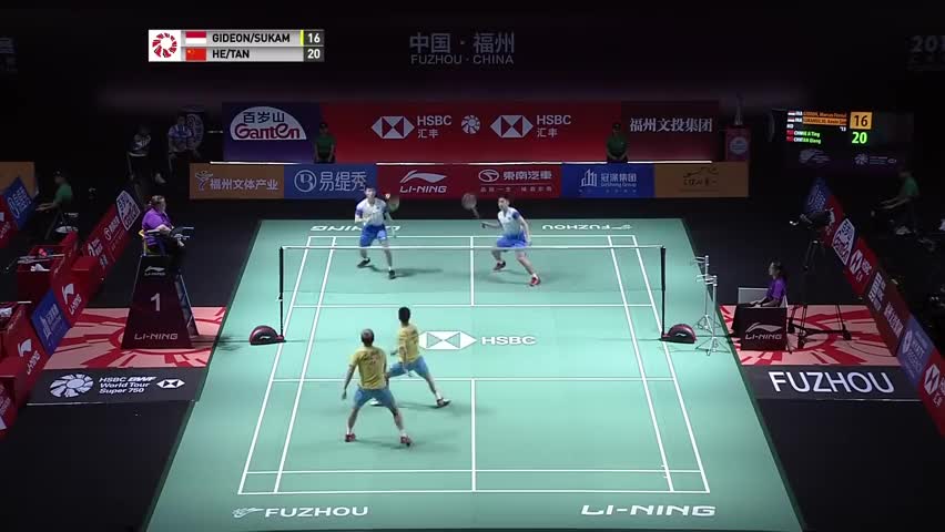 经典回顾：2019中国公开赛男双八分之一决赛 何济霆/谭强吉迪恩/苏卡穆约
